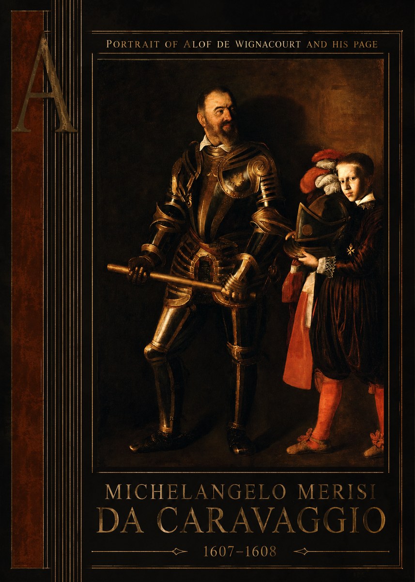 Michelangelo Merisi da Caravaggio Portrait of Alof De Wignacourt and His Page No3 - Juliste