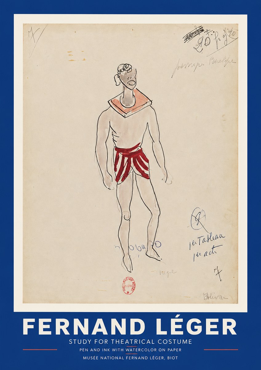 Fernand Léger Study for Theatrical Costume No3 - Juliste