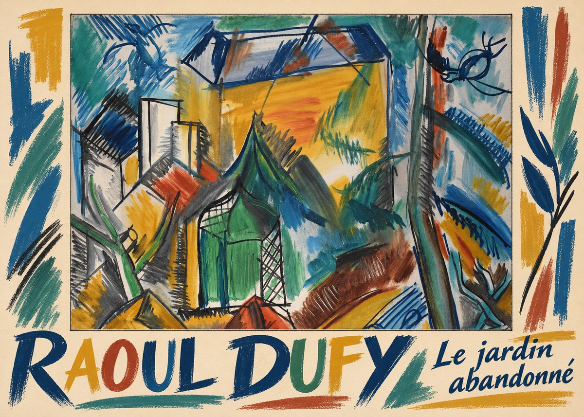 Raoul Dufy Le Jardin Abandonné No1 - Juliste