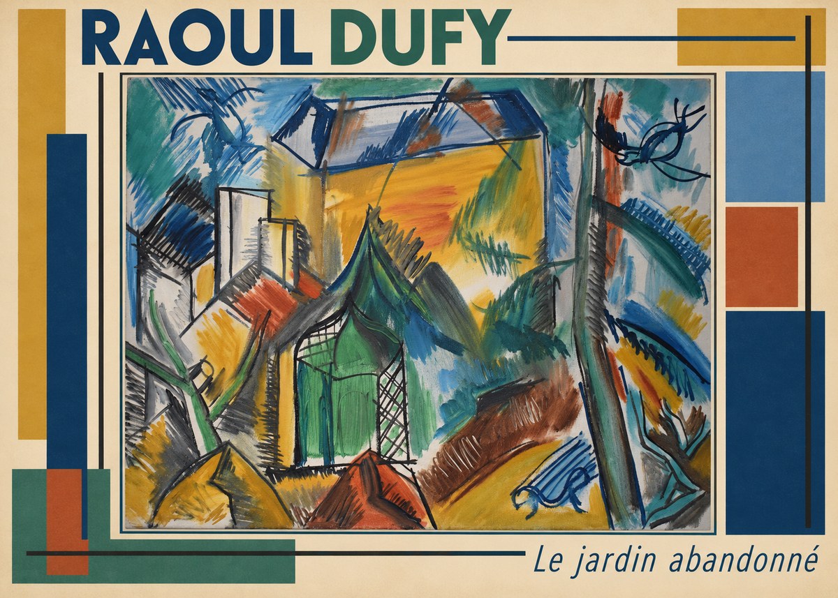 Raoul Dufy Le Jardin Abandonné No3 - Juliste