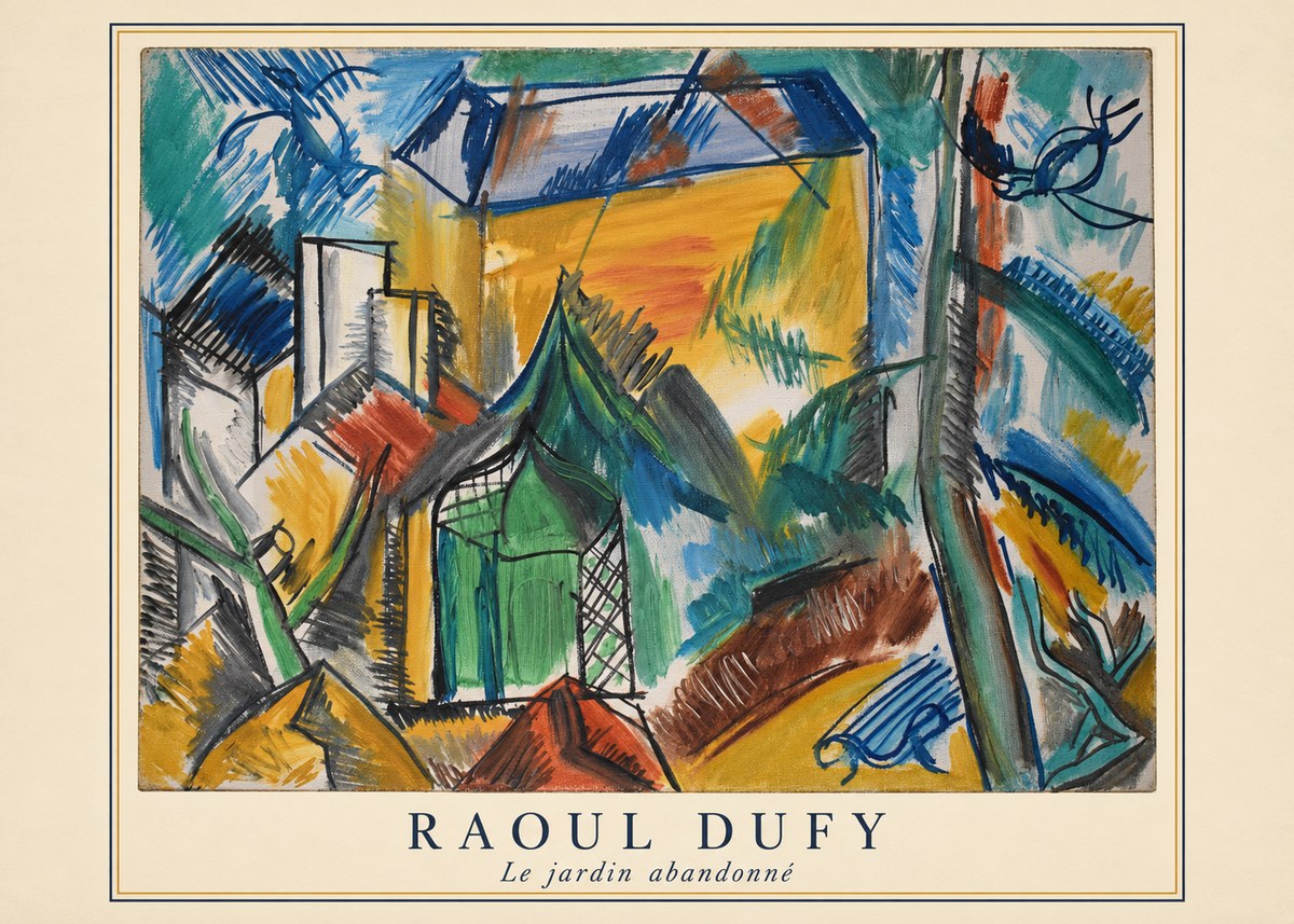 Raoul Dufy Le Jardin Abandonné No5 - Juliste