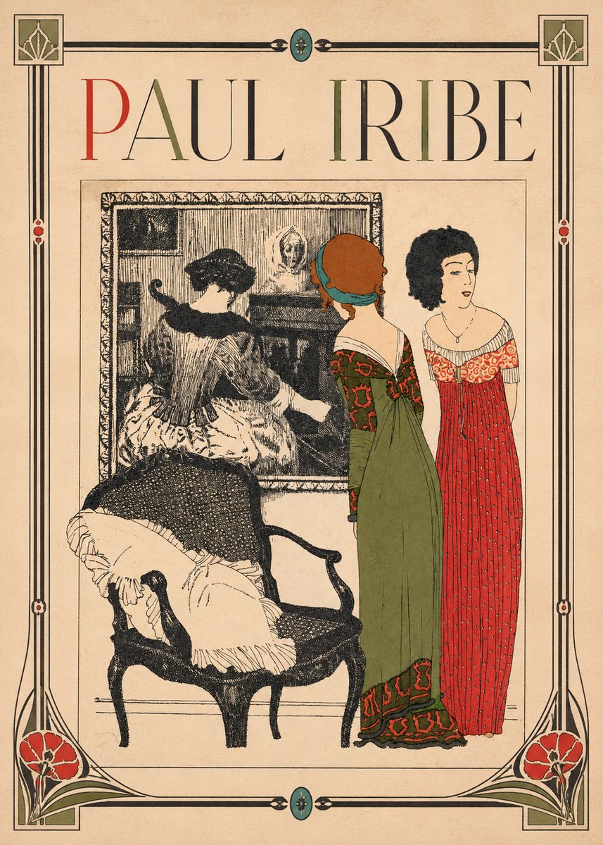Paul Iribe Fashion Scene No1 - Juliste