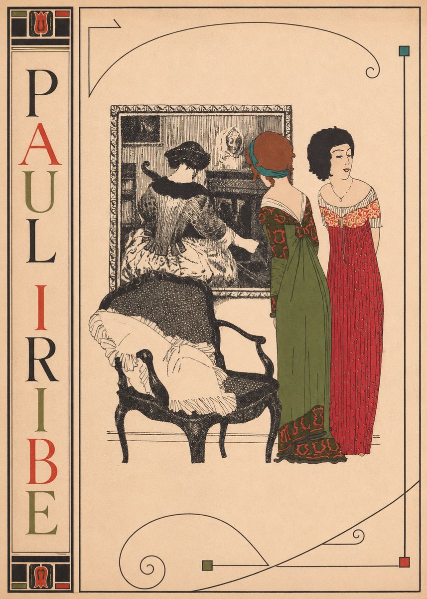 Paul Iribe Fashion Scene No2 - Juliste