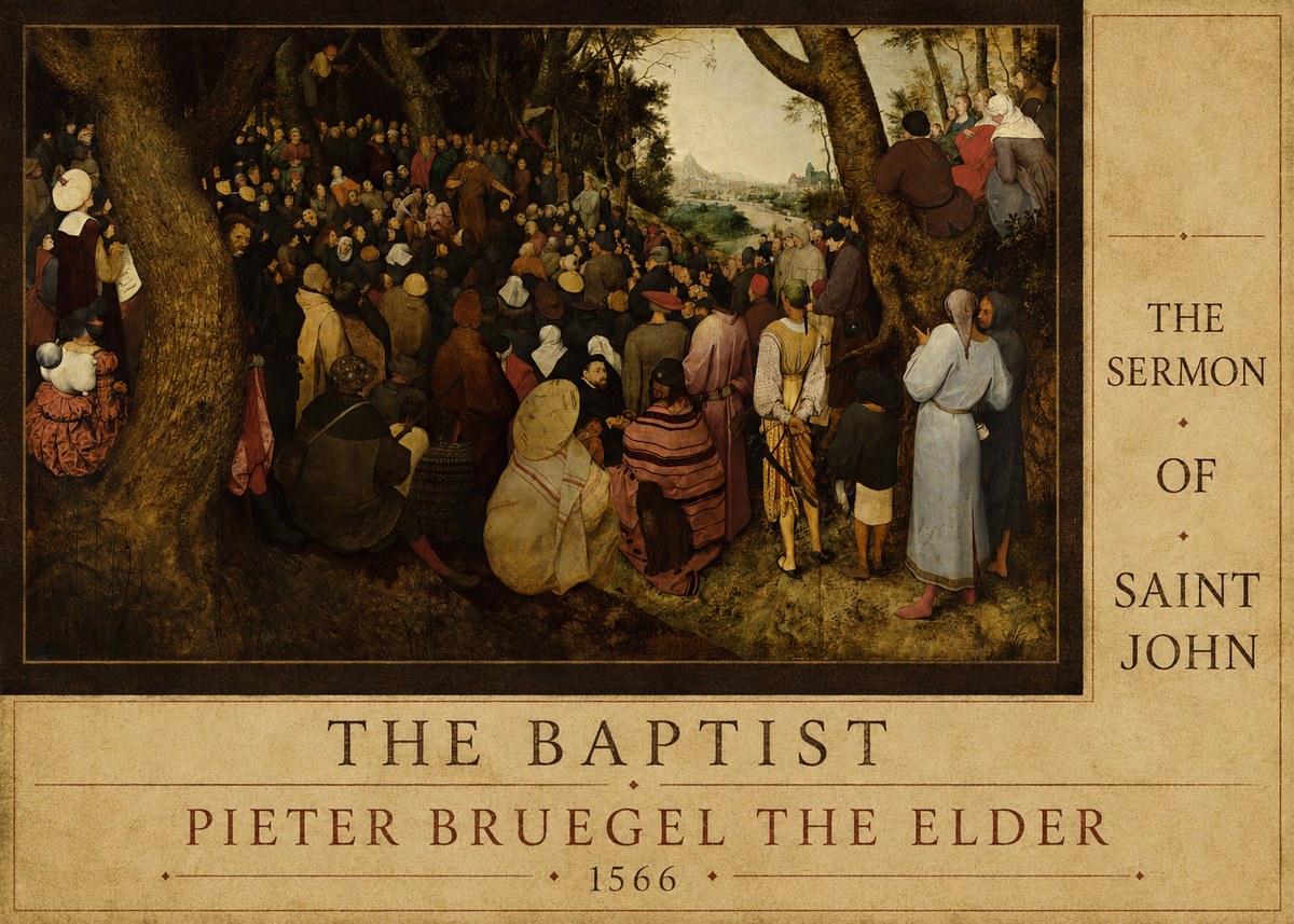 Pieter Bruegel The Sermon of Saint John the Baptist II No6 - Juliste
