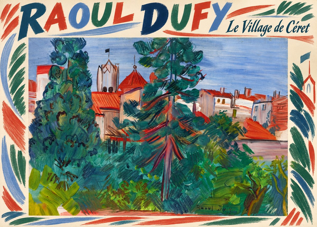 Raoul Dufy Le Village De Céret No6 - Juliste