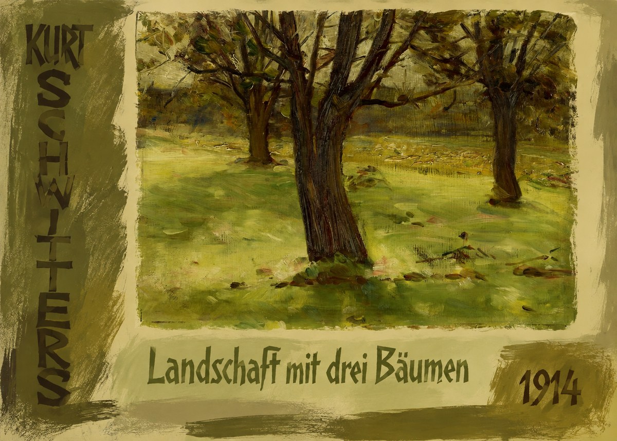 Kurt Schwitters Landschaft Mit Drei Bäumen No3 - Juliste