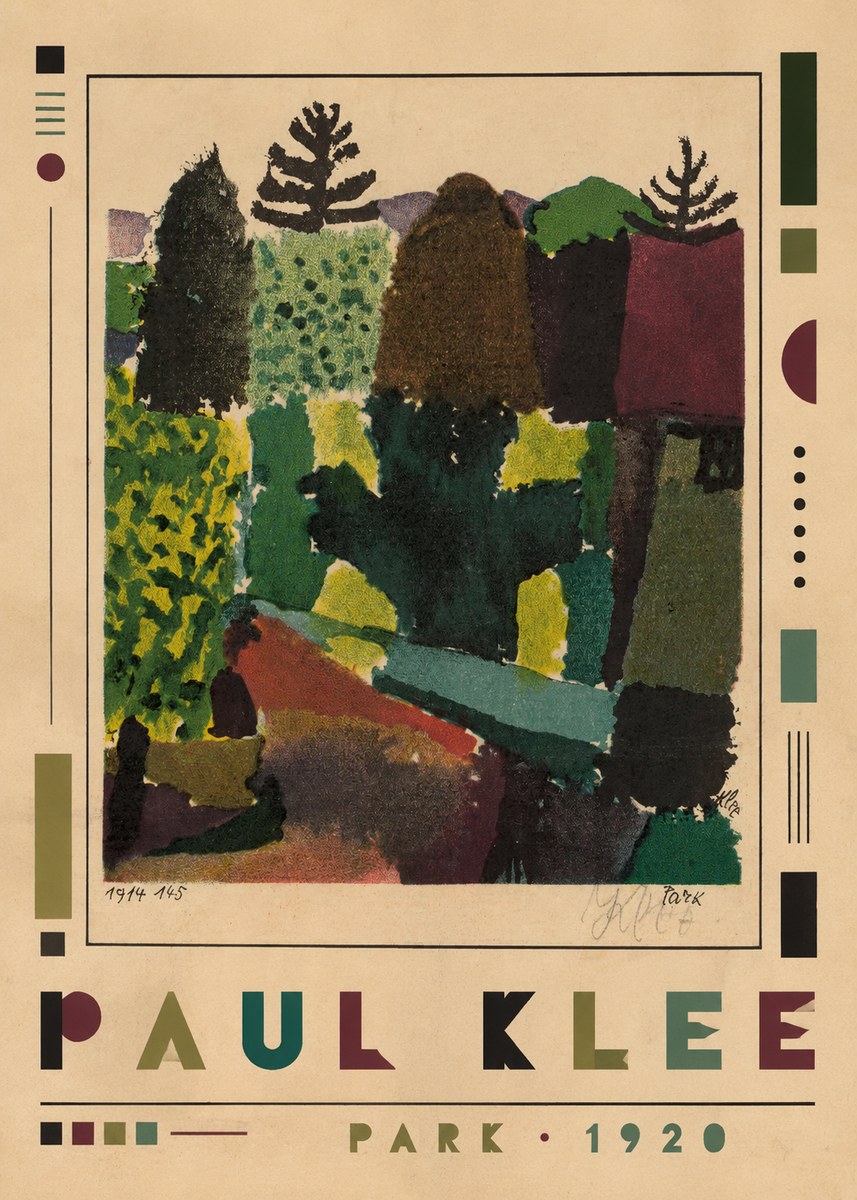 Paul Klee Park II No1 - Juliste