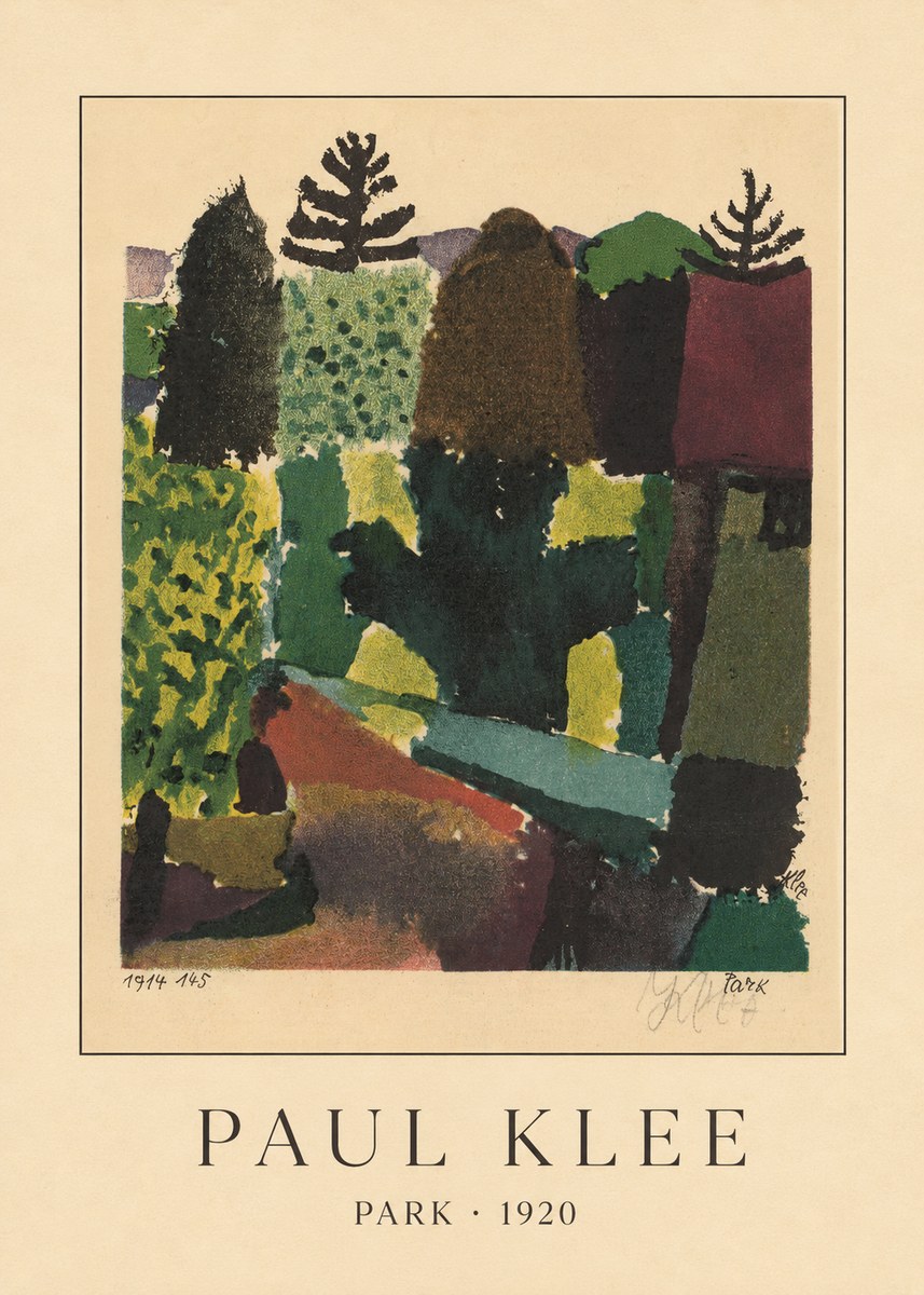 Paul Klee Park II No3 - Juliste