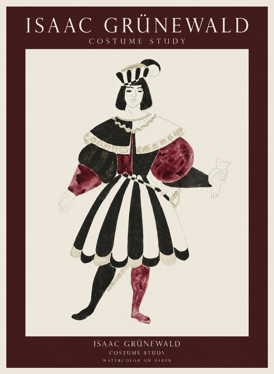 Isaac Grünewald Costume Study VIII No1 - Juliste