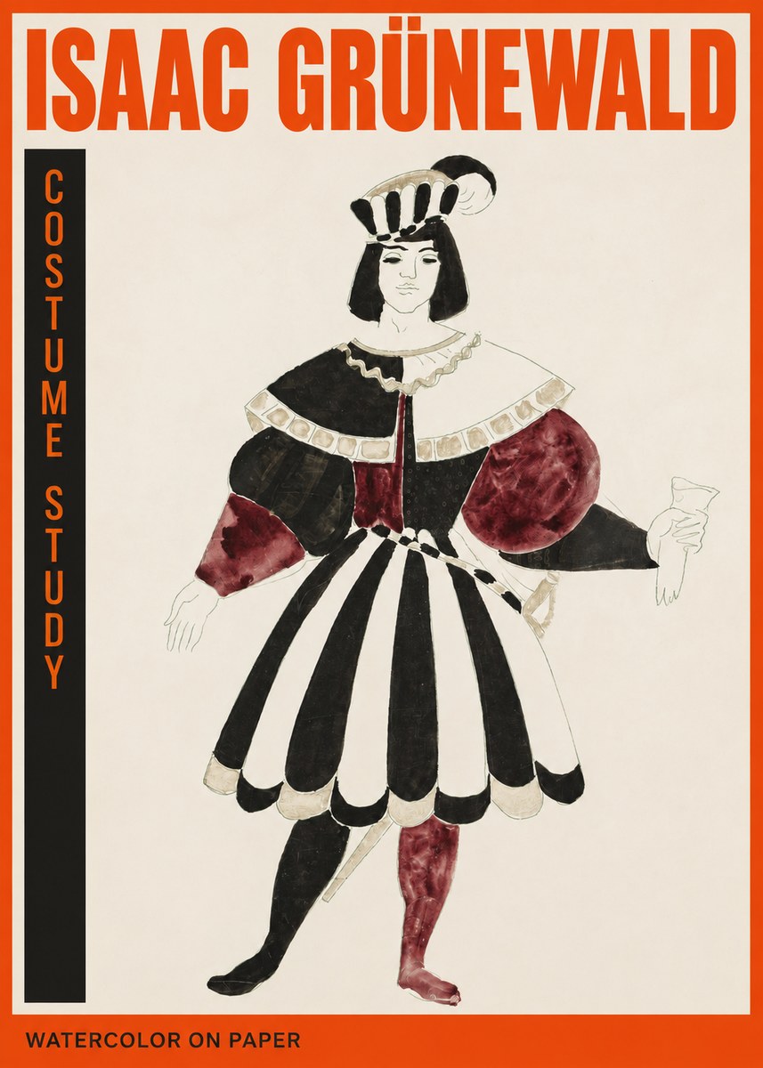 Isaac Grünewald Costume Study VIII No2 - Juliste