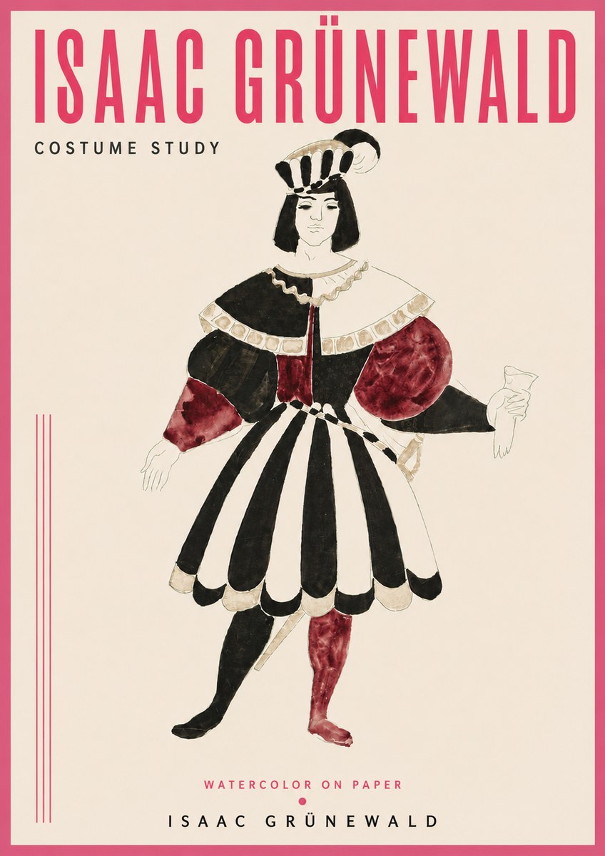 Isaac Grünewald Costume Study VIII No4 - Juliste