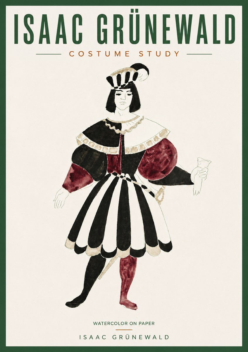 Isaac Grünewald Costume Study VIII No6 - Juliste