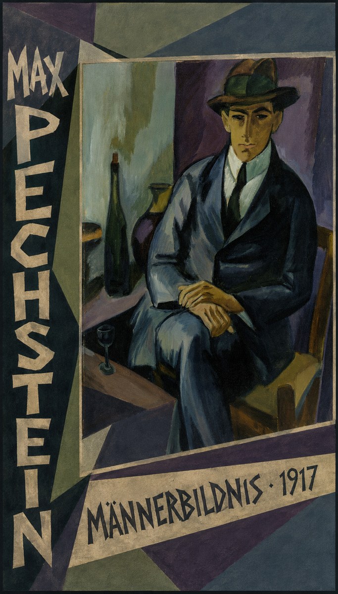 Max Pechstein Männerbildnis • 1917 No2 - Juliste