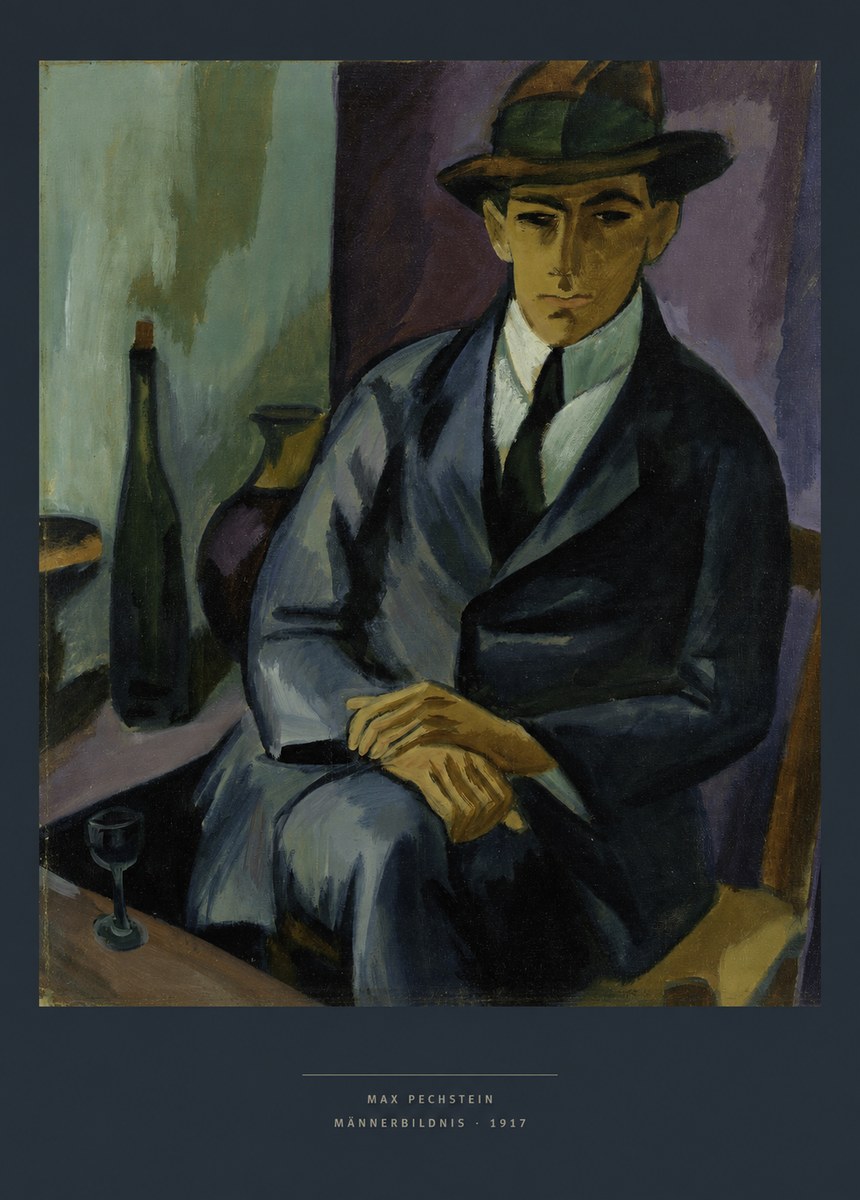 Max Pechstein Männerbildnis • 1917 No6 - Juliste