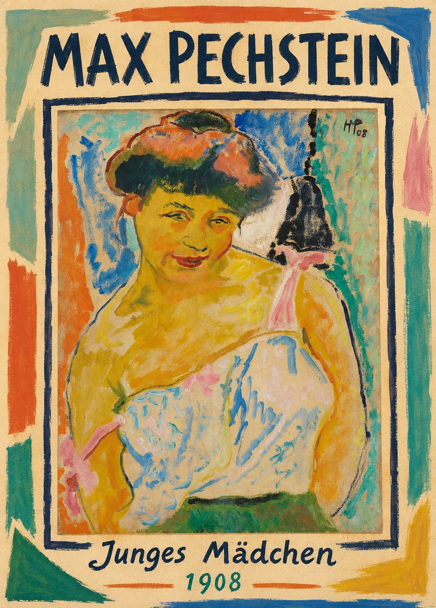 Max Pechstein Junges Mädchen No1 - Juliste