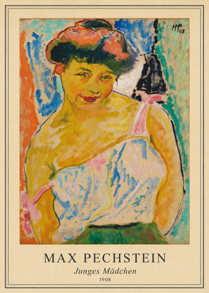 Max Pechstein Junges Mädchen No4 - Juliste