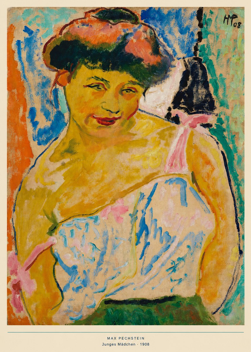 Max Pechstein Junges Mädchen No6 - Juliste