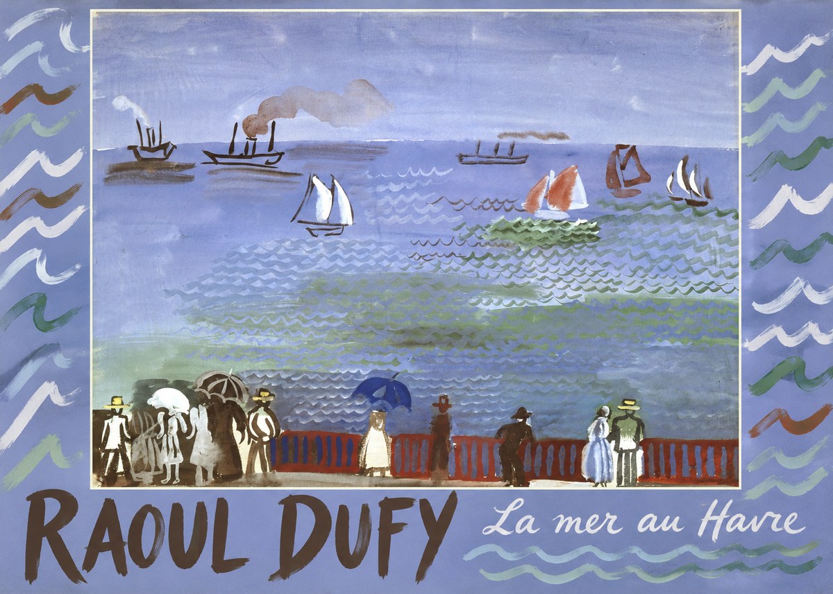 Raoul Dufy La Mer Au Havre No2 - Juliste