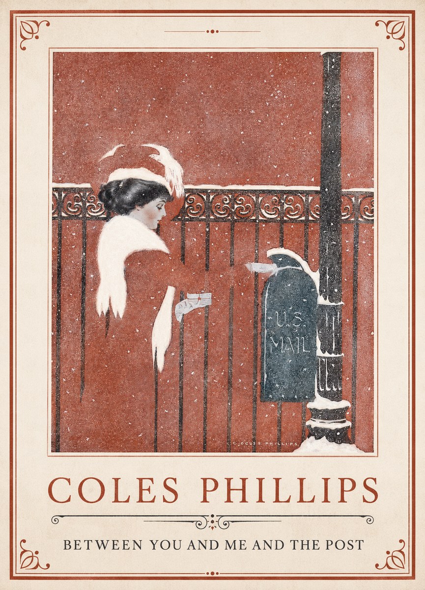 Coles Phillips Between You and Me and the Post No1 - Juliste