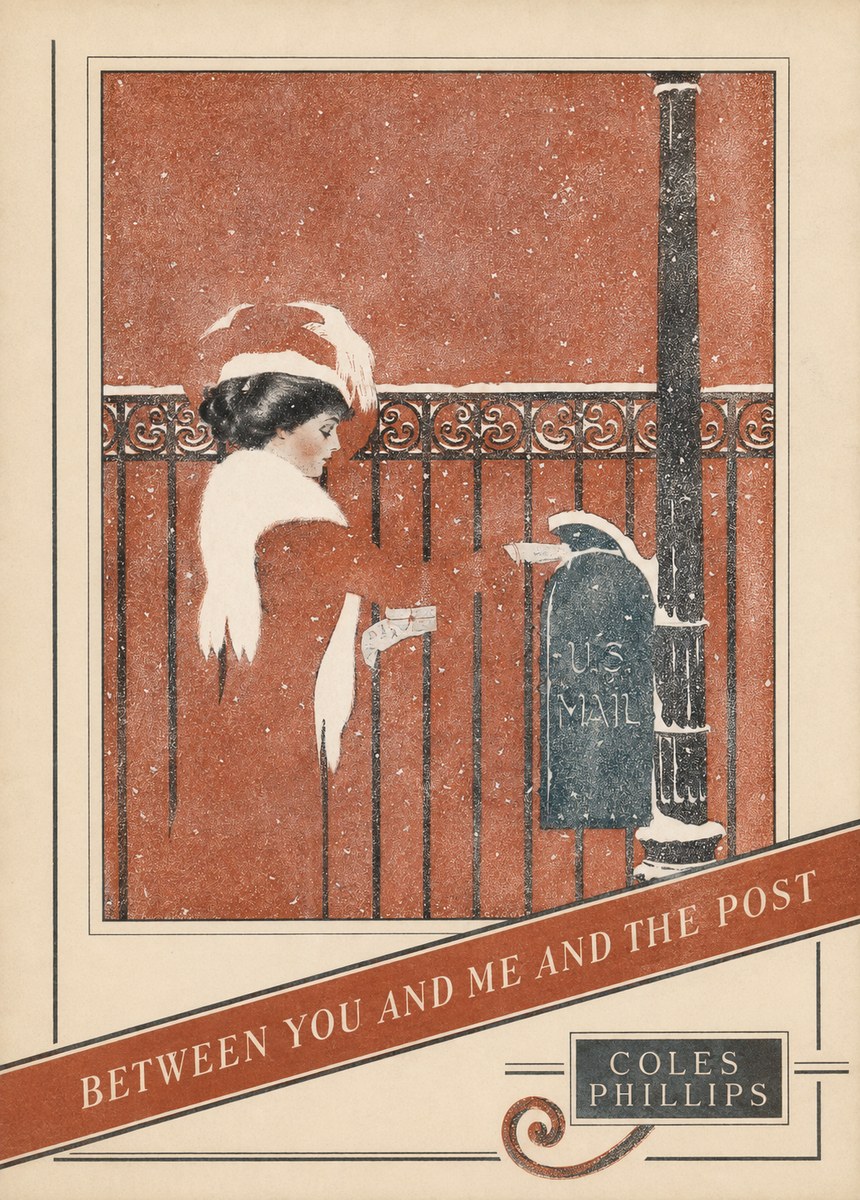 Coles Phillips Between You and Me and the Post No4 - Juliste