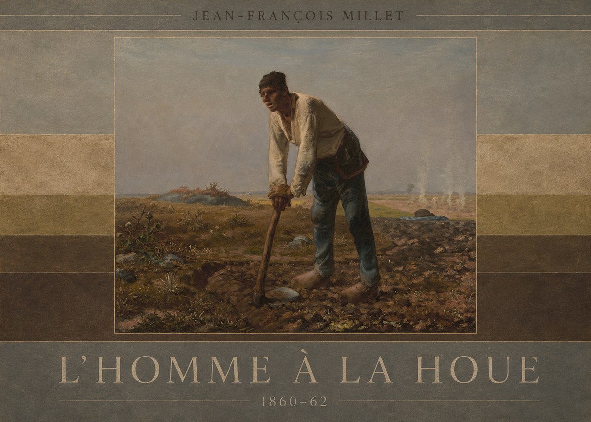 Jean-François Millet L'homme À La Houe No6 - Juliste