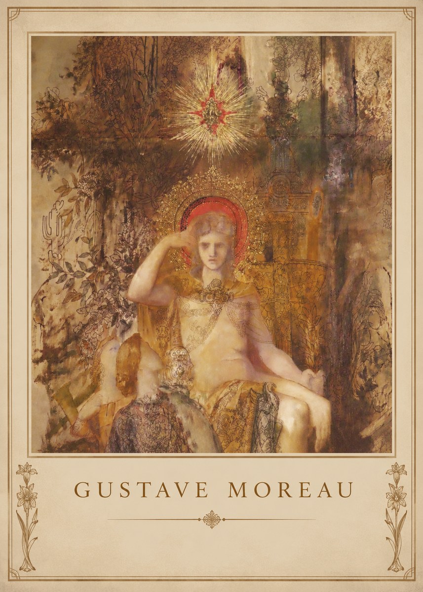 Gustave Moreau Jupiter and Semele III No1 - Juliste
