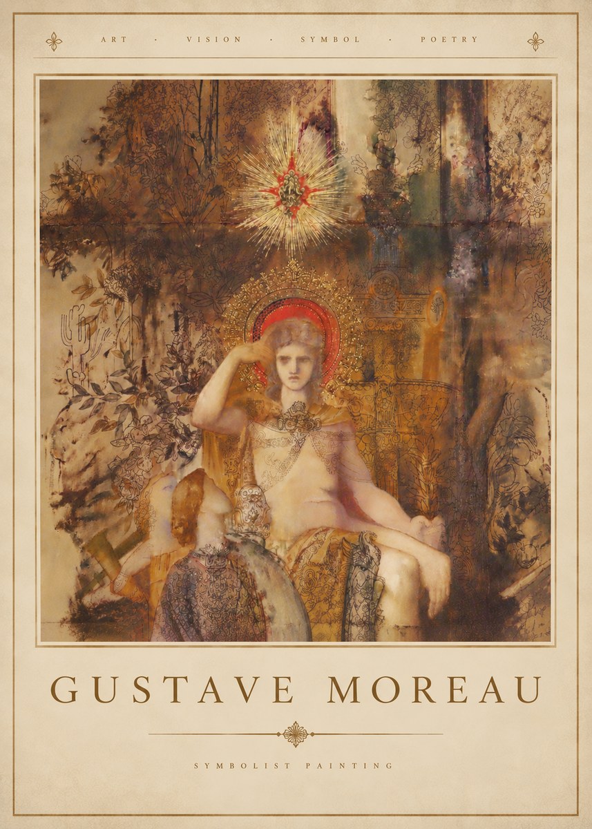 Gustave Moreau Jupiter and Semele III No4 - Juliste