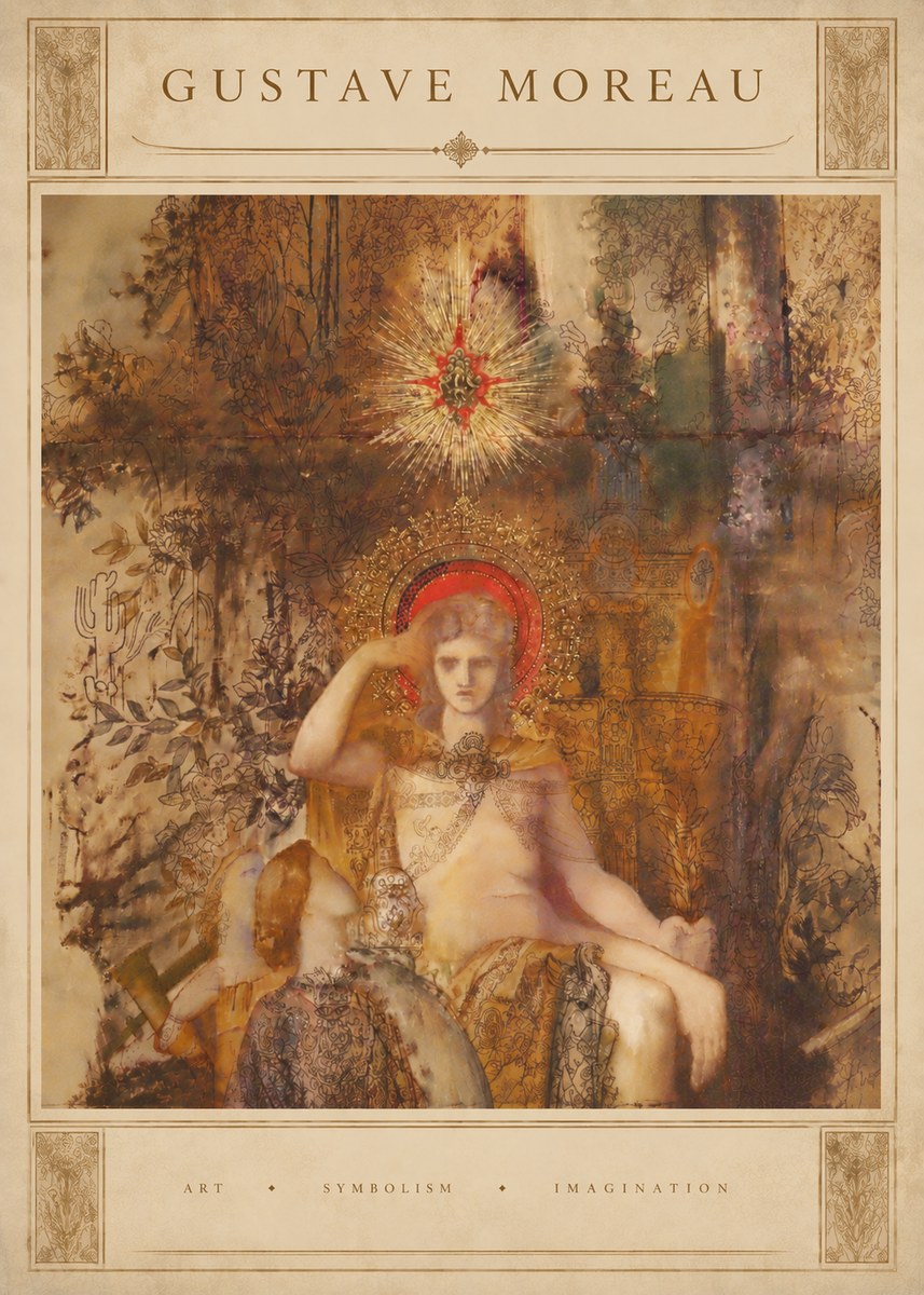 Gustave Moreau Jupiter and Semele III No6 - Juliste